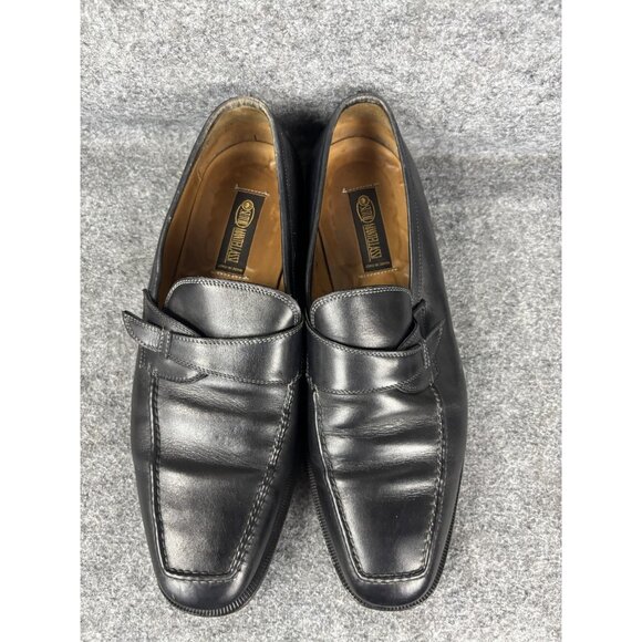 Sutor Mantellassi‎ Dress Shoes Mens Size 13 Black Leather Monk Strap 1636 Italy main image 6